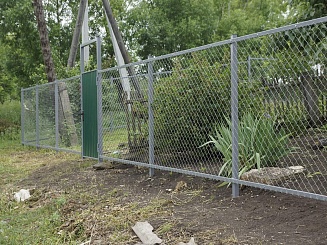 Забор из сетки-рабица 76 метров
