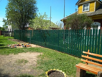 Забор из евроштакетника 120 метра